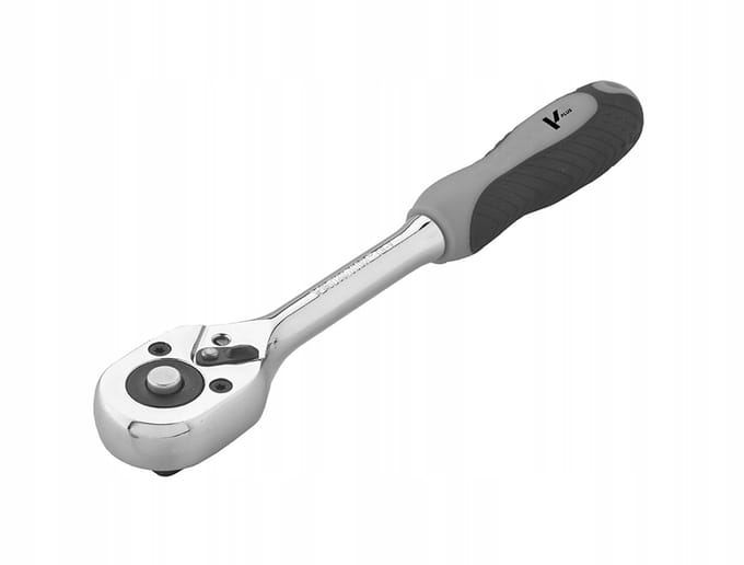 V-Plus Ratelsleutel 3/8" 45 Tanden Rechte Grip