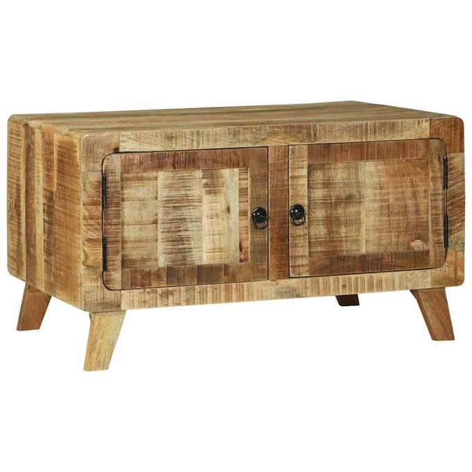 vidaXL - Salontafel - Bruin - 80 - x - 54 - x - 45 - cm - Massief - Mango - Hout