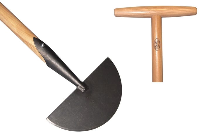 De Wit Graskantsteker met essenhouten T-steel 85 cm voor strakke gazonranden