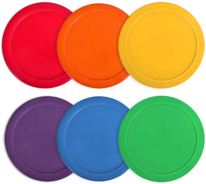 NO10 Hesje Zaalvoetbal Rond - 1 set (6szt.) VFMN-FLCIS6WB