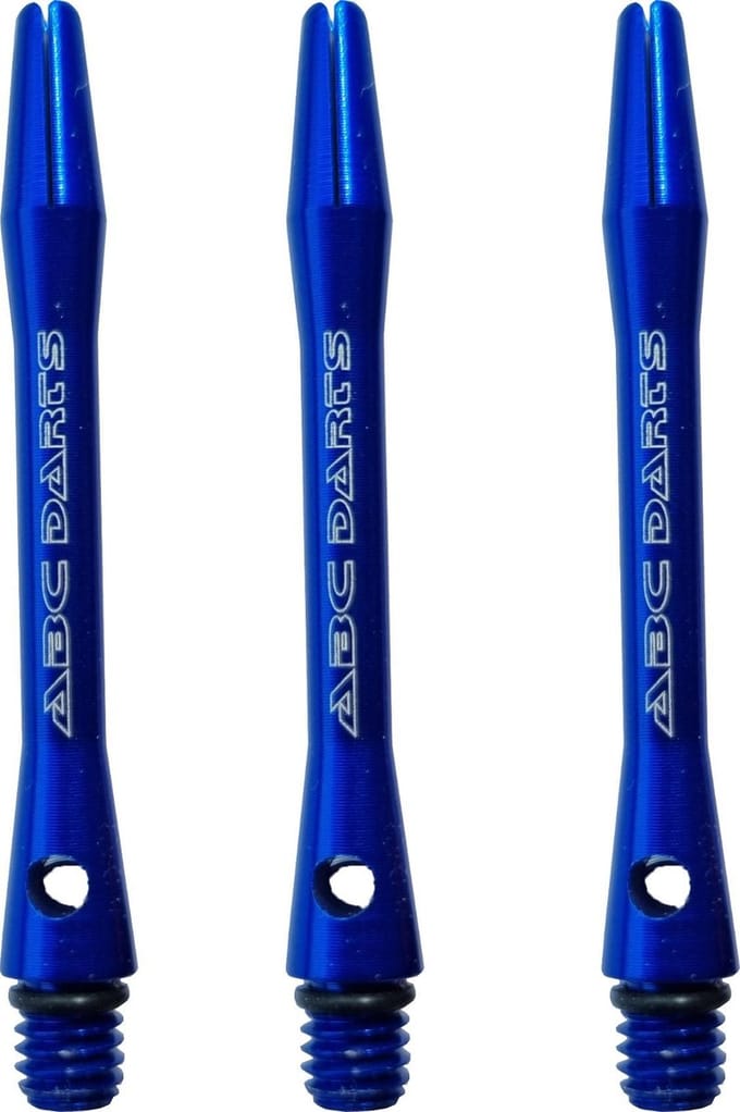 ABC Darts - Dart Shafts - Aluminium Blauw - In Between - 3 sets (9 stuk)
