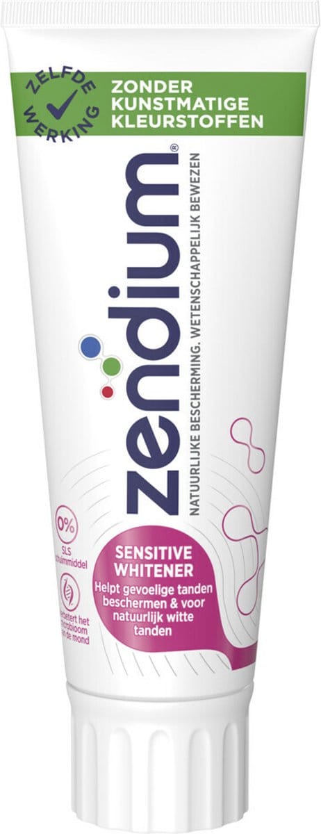 Zendium - Tandpasta Sensitive+ White - 5 x 75 ml - Voordeelverpakking