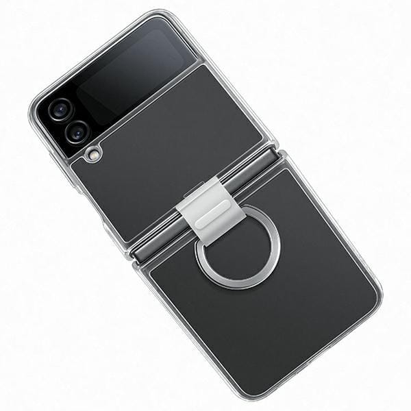Étui Samsung EF-OF721CTEGWW Z Flip 4 transparent transparent Housse Transparente Anneau