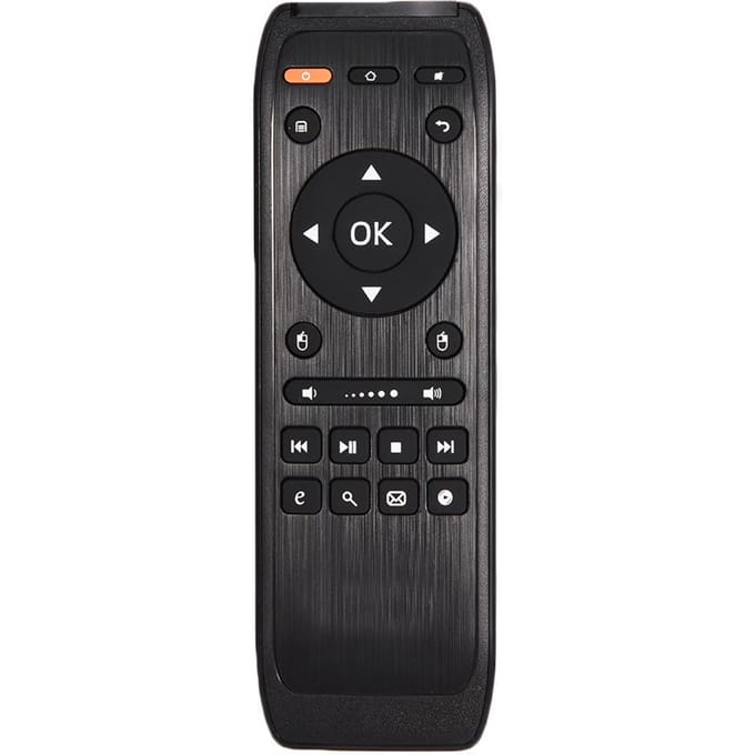 Draagbare Mini Luchtmuis Draadloos Toetsenbord Afstandsbediening voor TV PC Android iOS Smartphone black