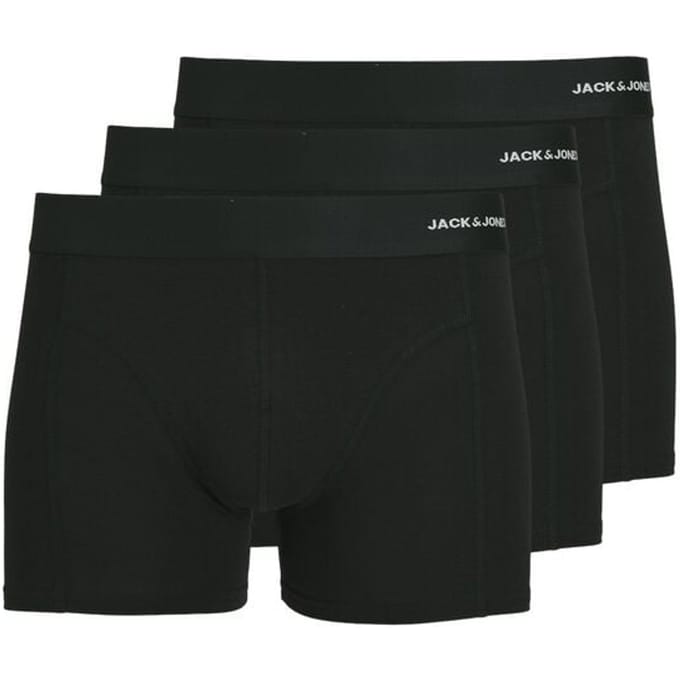 Jack & Jones Boxers - JACBASIC BAMBOO TRUNKS 3 PACK NOOS - S tot XXL - voor Mannen - zwart