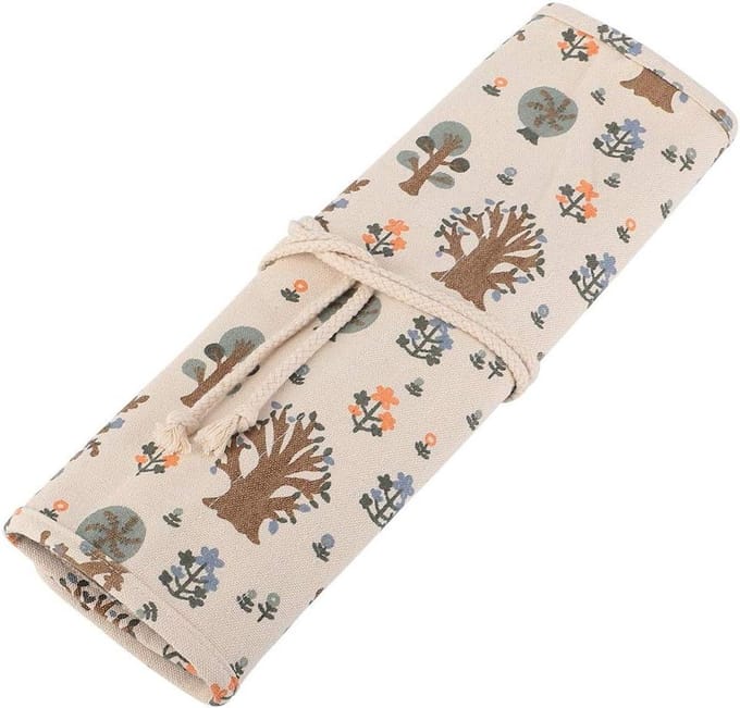 Allecto - Gaten Penseelhouder - Canvas Roll Up Etui - Ideaal voor