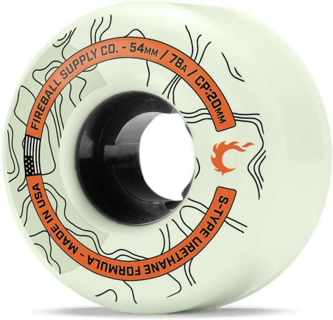 Zachte Skateboardwielen 54mm - Soepele Cruiser Ride - Set van 4