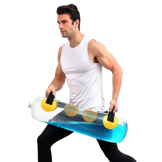 Watergewichtzak met luchtpomp Vloeibare verf voor thuisfitnesstraining transparant