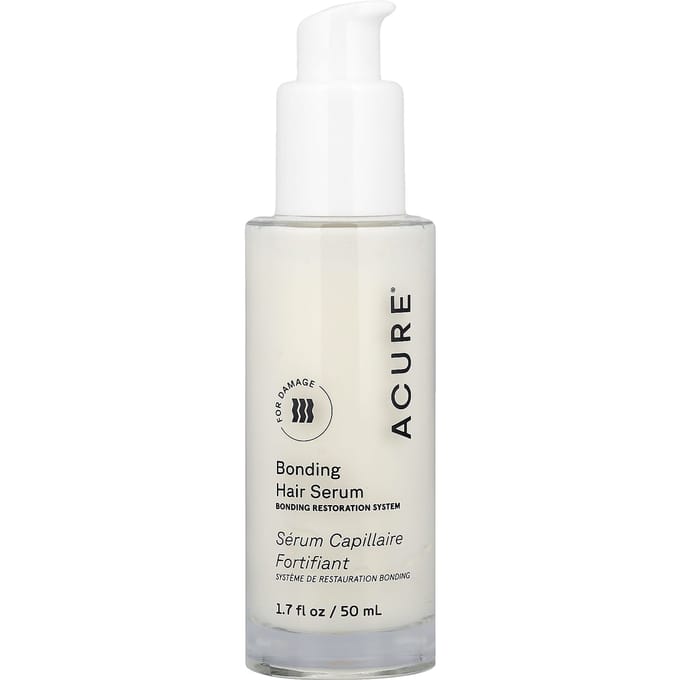 ACURE, Sérum Capillaire Réparateur, Pour Cheveux Abîmés, 50ml (1,7 fl oz) white