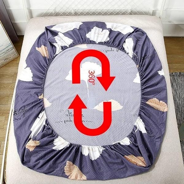 Hoeslaken met rondom elastische rubberen band, antislip stofdicht laken(Zonder kussensloop) 150cmx200cm