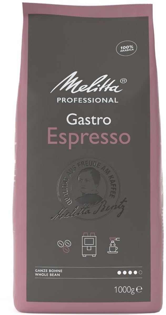 Melitta Gastro Espresso koffiebonen hele bonen 1000g
