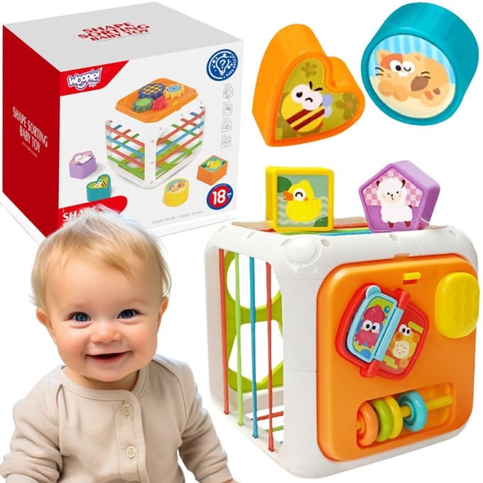 Woopie Educatieve Kubussensorteerder 4 In 1 Vormen 18m+ - UNI