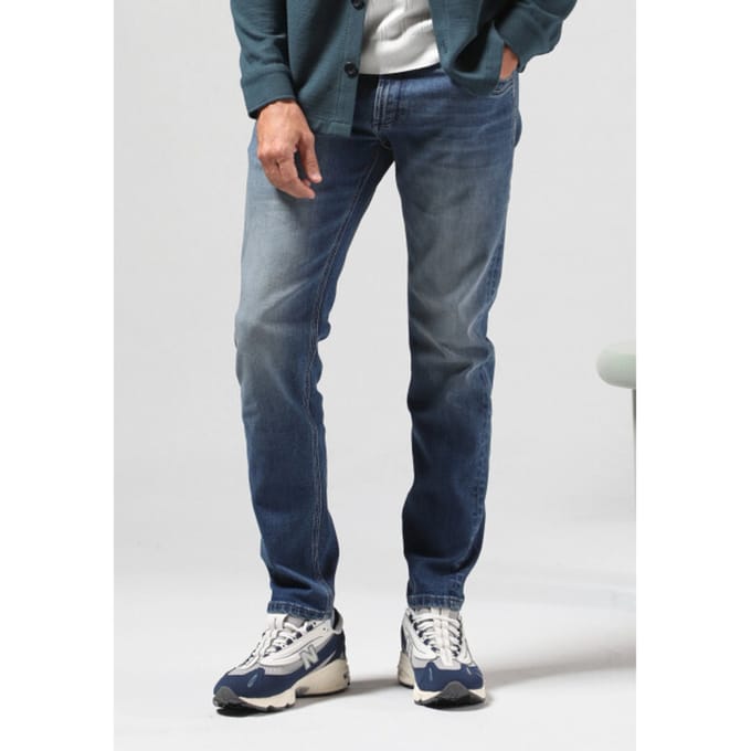 Gabbiano - Atlantic Shift - Heren Regular Jeans - Mid Blue