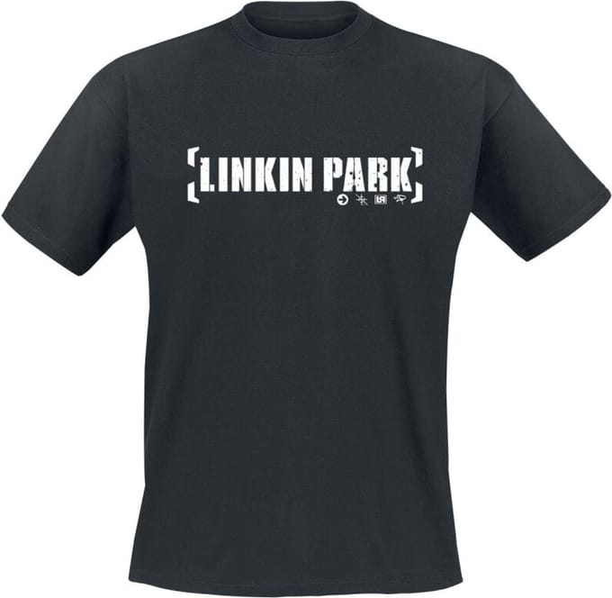 Linkin Park T-shirt - Bracket Logo - S tot 5XL - zwart