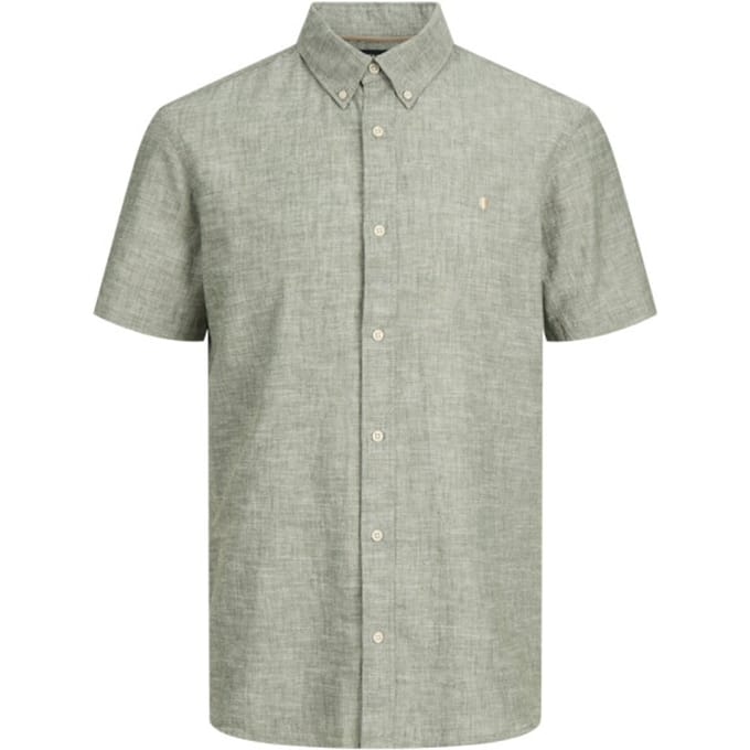 JACK&JONES PREMIUM - JPRBLUSUMMER LIN. BL. SHIELD SS SHIRT SN Heren Overhemd