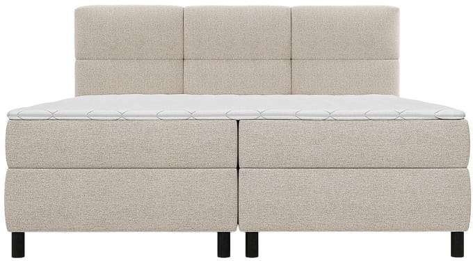 Vente-unique Boxspringbed stof beige 2 x 80 x 200 cm