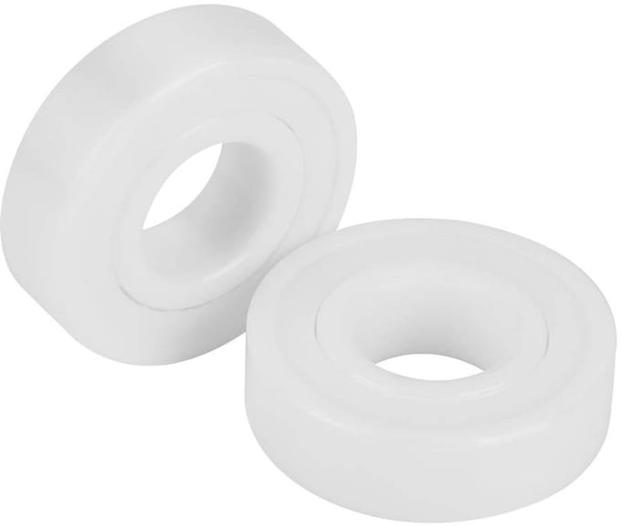 Dailygoods - 2 Stuks Volledig Keramische Kogellagers 6001-2RS 12 x 28 x 8 mm