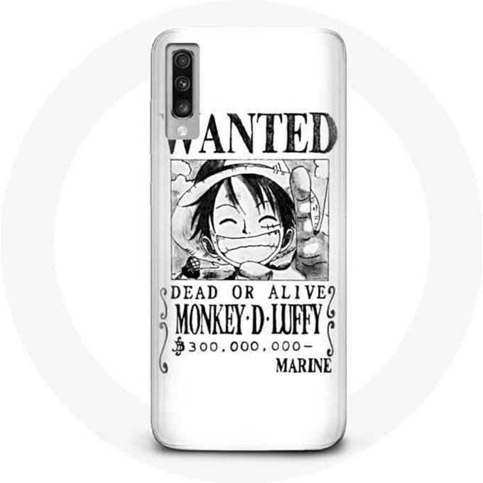 Samsung Galaxy A70 hoesje One Piece Manga onderzoeksposter Wit wit