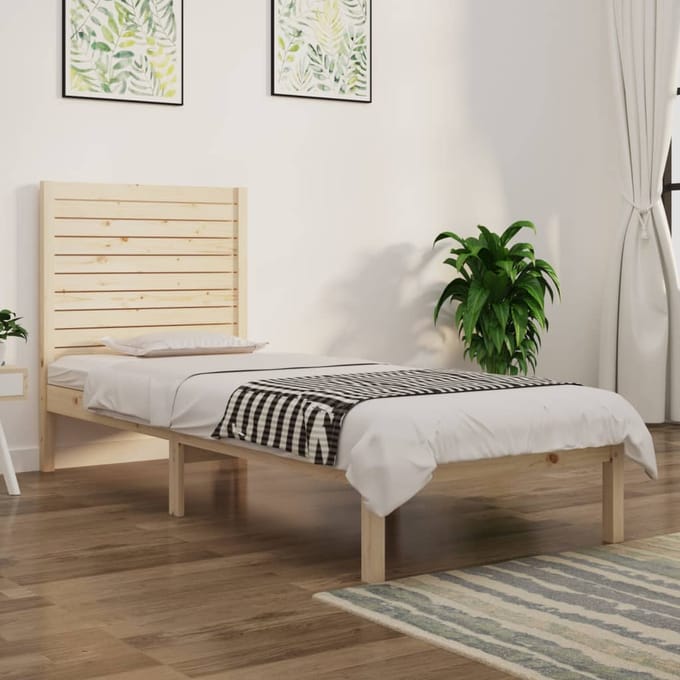 vidaXL - Bedframe - massief - hout - 90x190 - cm