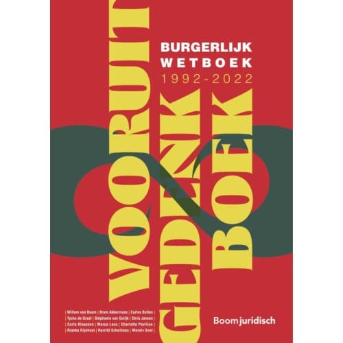 Vooruitgedenkboek Burgerlijk Wetboek 1992-2022