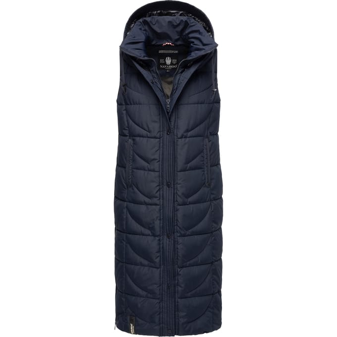 Navahoo dames gewatteerd vest Brezelchen – Lang & Warm