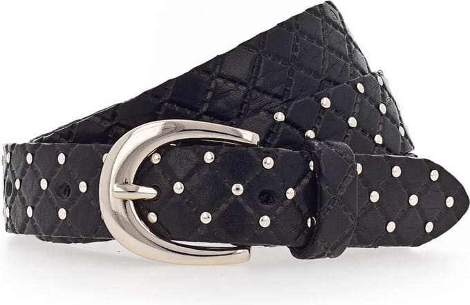 b.belt Lilou Studded Belt Leer