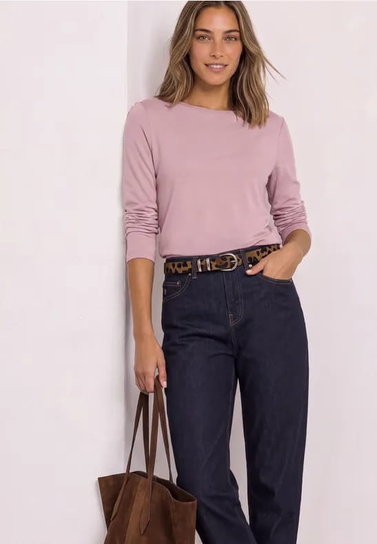 Longsleeve met boothals