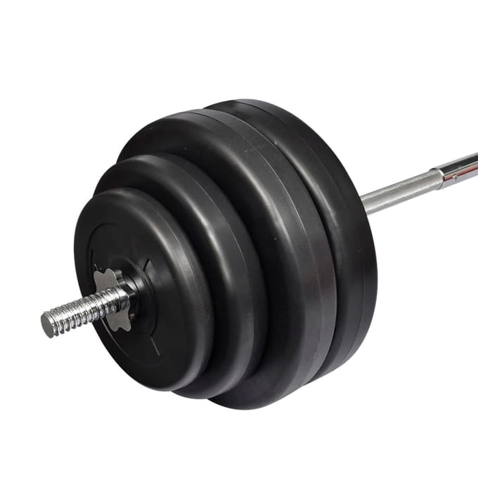 vidaXL - Halter - met - gewichten - 60 - kg