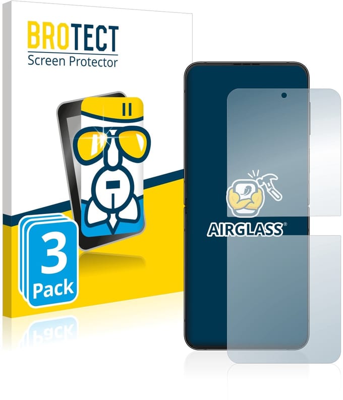 Screenprotector 3 Stuks voor Samsung Galaxy Z Flip 4 Beschermglas transparant
