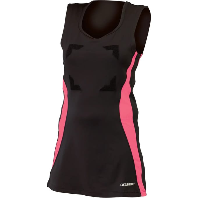 Gilbert Netball Eclipse II Hook and Loop - W 6 - Zwart / Roze