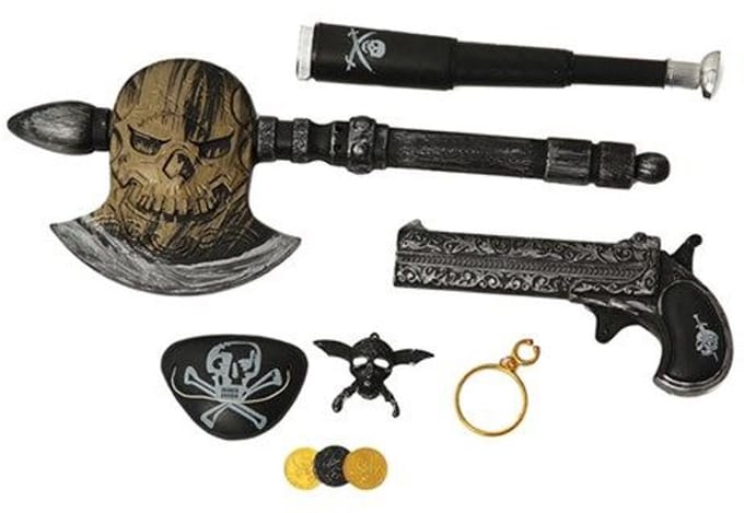 Piratenset 7-delig - Piraat Set - Halloween