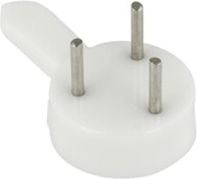 Home-fix Betonhaak klein wit 4stuks 25mm