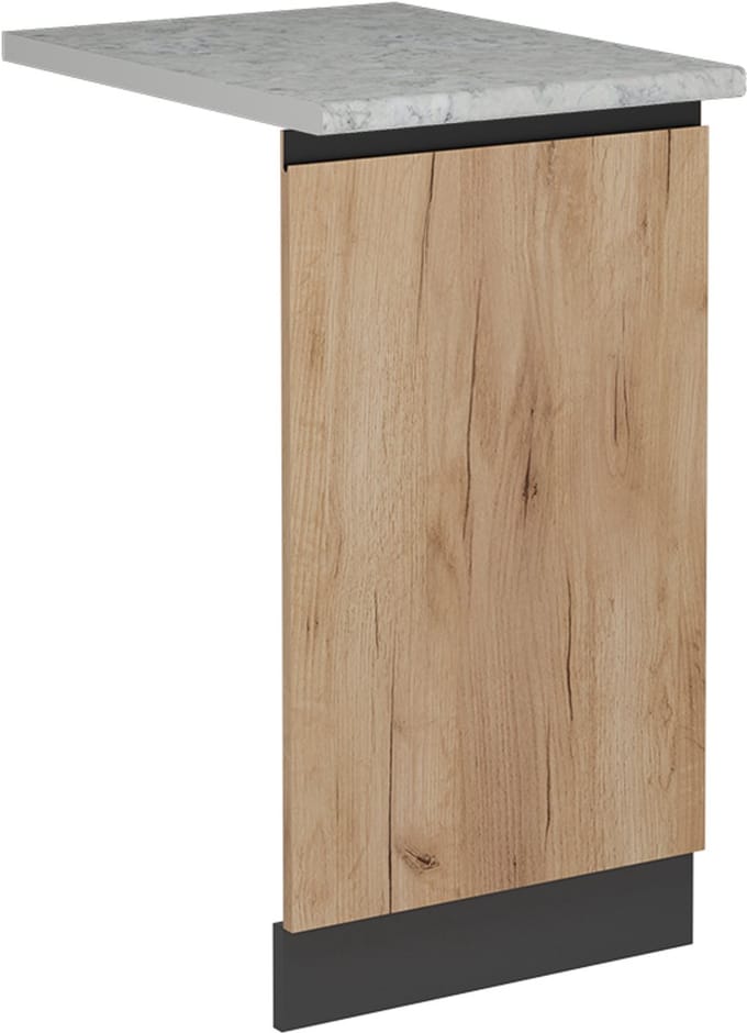Vicco R-Line Vaatwasserfrontpaneel – 45 cm, WB Marmer Krachtige eik goud