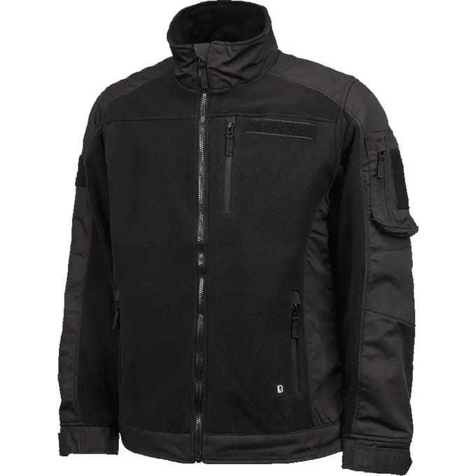 Brandit Functional Zwart Fleece Jas Heren