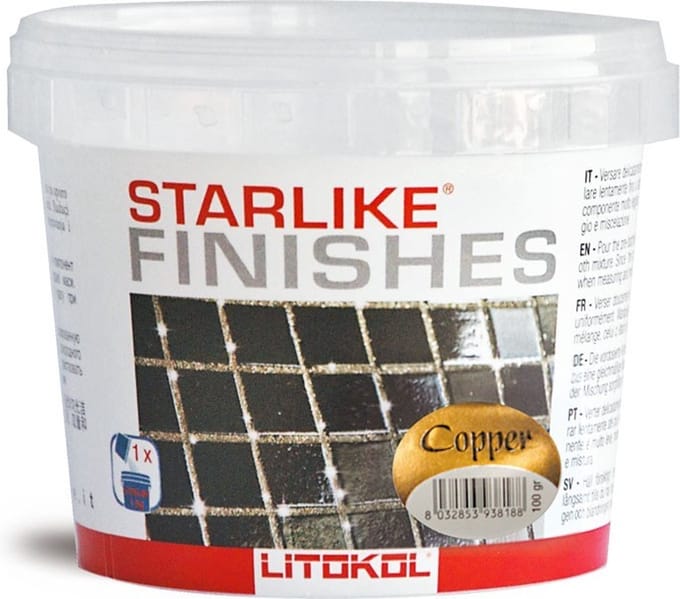 Kleureffect Koper Litokol STARLIKE® Finishes 200 gram voor 5 kg