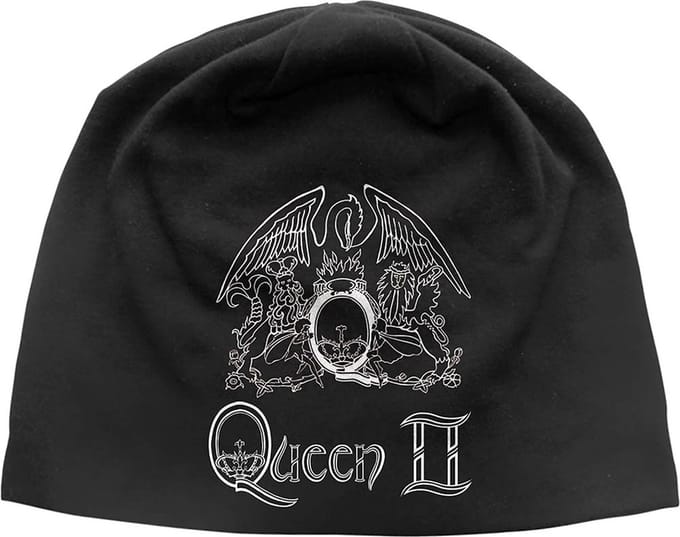 Queen - Queen II Crest Beanie Muts - Zwart