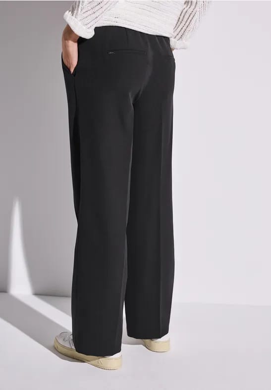 Twill broek met rechte pijpen