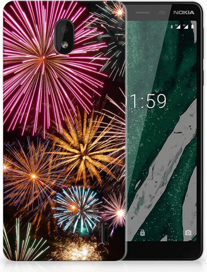 Nokia 1 Plus Silicone Back Cover Vuurwerk