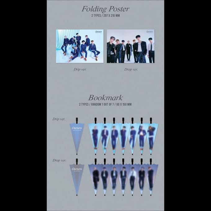 MIRAE - Ourturn 4ème Mini Album Random,No poster gray