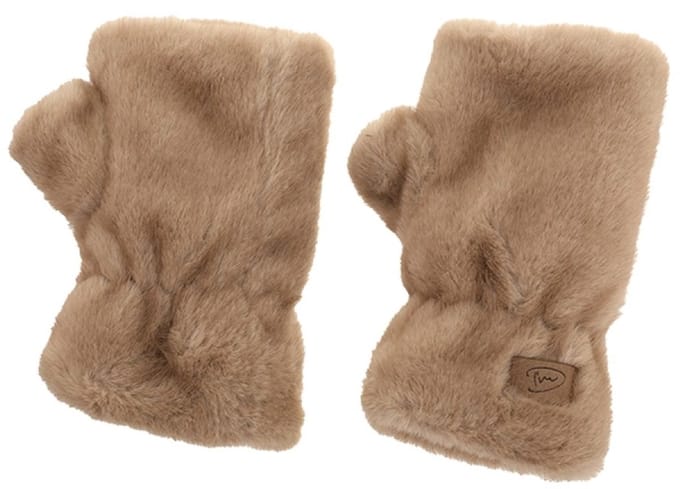 I'm Dutch Teddy Wanten Polsjes Handschoenen Are Camel