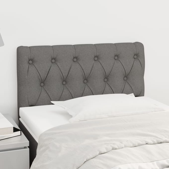 vidaXL - Hoofdbord - 80x7x78/88 - cm - stof - donkergrijs