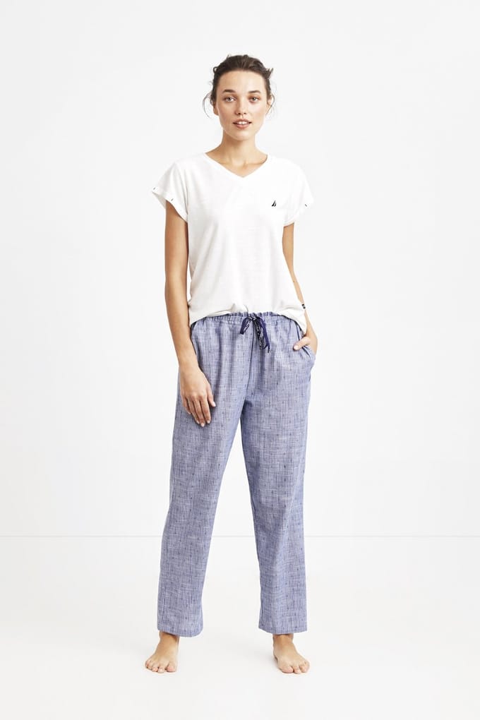 Nautica - Dames Pyjama Set, Korte Mouwen - S