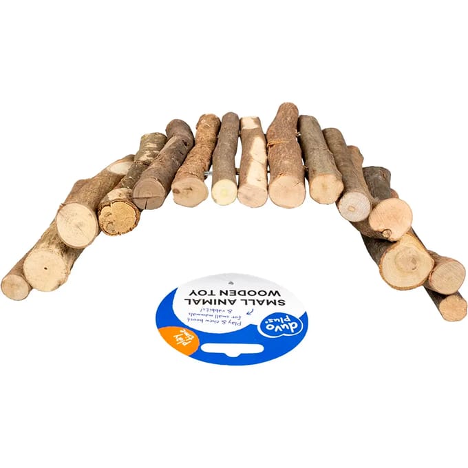 Duvo+ Buigbare houten brug | flexibel klim- en schuilspeelgoed 28x17CM