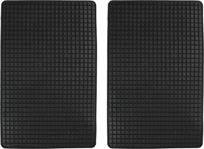 Benson Universele waterdichte automatten - 2-delig - 43 x 29 cm - zwart - multifunctioneel