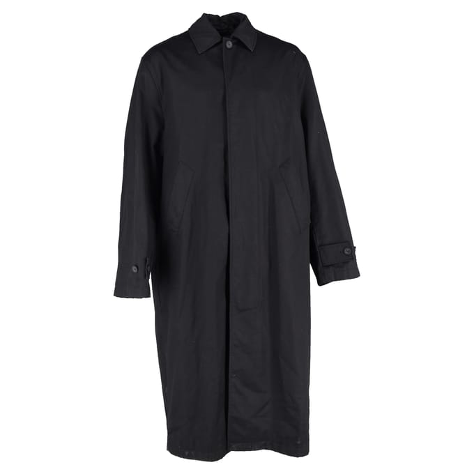Balenciaga lange jas van zwart katoen