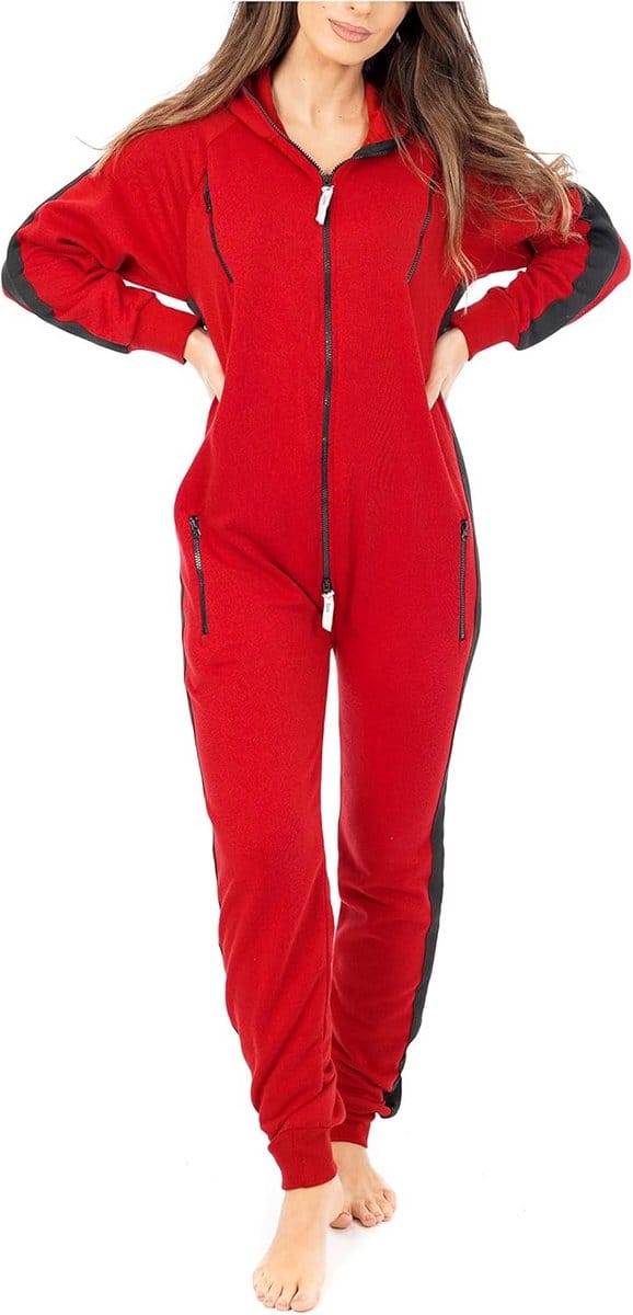 Dames Jumpsuit met Capuchon Onesie voor Thuis en Slapen