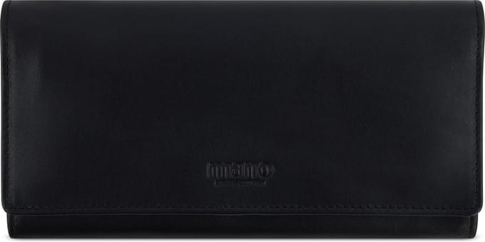 mano Leren Portemonnee Don Andrea RFID Lady Wallet Black Zwart