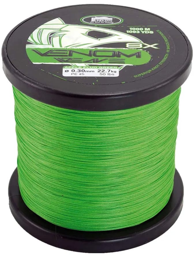 Lineaeffe Venom 8x Gevlochten Vislijn 1000 M Groen 0.400 mm