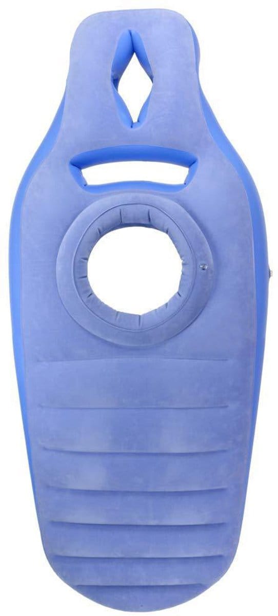 Opblaasbaar zwangerschapskussen - Verlicht rugpijn - Multifunctioneel-blauw-Belle's product