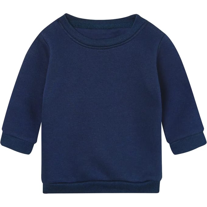 Babybugz Baby Essential Sweatshirt BZ64 - Navy - 12-18 Monate